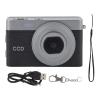 1080P Digital Camera Miniature, Small Lightweight Pink Camera for Kids Ages 7-12 - High Definition Filming, Enhanced Zoom, Ideal for Teens and Beginners (Black) view 1