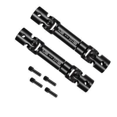 2PCS RC Drive Shaft Steel Front&Rear 92~107mm Driveshaft for 1/6th Axial SCX6 AXI05000 Crawler Car Upgrade Parts