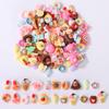 AIPULIDUO 120pcs Slime Charms Food Strawberry Ice Cream Cute Set, Mixed Batch Various Resin Flat Back Cute Set, DIY handicrafts, Decorations, Scrapbook, Decorations, Hairpins C view 1