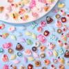 AIPULIDUO 120pcs Slime Charms Food Strawberry Ice Cream Cute Set, Mixed Batch Various Resin Flat Back Cute Set, DIY handicrafts, Decorations, Scrapbook, Decorations, Hairpins C view 4