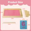 Montessori Sand Trays for Classroom, Wooden Sand Writing Tray with Lid, Sand Letter Tracing Tray with Pen Cards for Kids, Life Skills Classroom Must Haves view 2