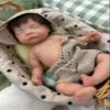 Abenduot 10inch/26cm Can Open Mouth Full Body Silicone Baby Doll Realistic Preemie Reborn Baby Doll Girls with Hand Rooted Hair view 3