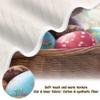 xigua Cute Easter Bunny Baby Blanket Cotton Blanket for Infants, Lightweight Soft Receiving Blanket & Swaddling Blanket for Crib, Stroller, Nursery Blankets, 30x40 inch view 2