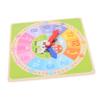 WHAMVOX Wooden Teaching Clock for Recognition Learning Clock Educational Teaching Aid for Promotes Hand-Eye Coordination and Logical Skills Wood Material for Kindergarten Use view 1