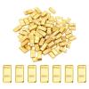 100PCS Tiny Fake Gold Bar for Crafts and Dollhouse Miniatures, Shiny Novelty Item for Fairy Garden, Micro Landscaping, Christmas, and Chinese New Year Decorations view 1