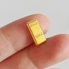 100PCS Tiny Fake Gold Bar for Crafts and Dollhouse Miniatures, Shiny Novelty Item for Fairy Garden, Micro Landscaping, Christmas, and Chinese New Year Decorations view 3