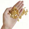 100PCS Tiny Fake Gold Bar for Crafts and Dollhouse Miniatures, Shiny Novelty Item for Fairy Garden, Micro Landscaping, Christmas, and Chinese New Year Decorations view 4