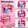 Covkev Carrying Case Compatible with Little Tikes Story Dream Machine Starter Set, Large Portable Storage Bag with 12 Elastic Straps for Storybooks, Audio Play Characters, Projector Pink (Case Only) view 2