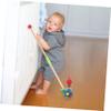 COOLHIYA Wooden Push with Handle Cartoon Animal Design Sturdy Walker Cart for Boys and Montessori Push Walker for Motor Skill Development view 4
