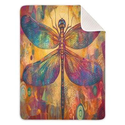 xigua Dragonfly Baby Blanket Cotton Blanket for Infants, Lightweight Soft Receiving Blanket & Swaddling Blanket for Crib, Stroller, Nursery Blankets, 30x40 inch