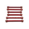 1 10 RC Car Metal Turnbuckles Set 10208 Pull Rod Link Rod Steering Rod Upgrade Parts Compatible with Various 1 10 Scale RC Models(Red) view 1