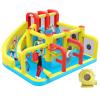 Inflatable Bounce House Water Slide,12.5ft x 11.4ft,Long Slide,Basketball Hoop,Fun Central Obstacle,Throw Ball Game,Tunnels, Climbing,Water Cannon,Inflatable sandbags. view 1