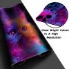 April Space MTG Playmats(Stitched) Size 24x14 in with Card Zones Storage Bag (Skeleton Cat-No Zone) view 3