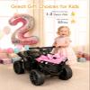 Hotsolo Ride on Toys for Toddlers 1.5-4, Kids ATV with Play Time Up to 70 Minutes, 4 Wheeler Quad Electric Car with Safe 1.8MPH Speed Driving, Quick Install Power Wheel Gift for Girls Boys. view 3