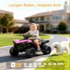 Hotsolo Ride on Toys for Toddlers 1.5-4, Kids ATV with Play Time Up to 70 Minutes, 4 Wheeler Quad Electric Car with Safe 1.8MPH Speed Driving, Quick Install Power Wheel Gift for Girls Boys. view 4