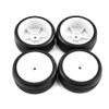 4 PCS 1 10 RC Car On Road Racing Tire Set 1 10 Electric Room Hot Melt Tire 039M Liner Wheel 20 24 28 32 35 40X Hardness Compatible with 1 10 Scale On Road RC Vehicles view 1