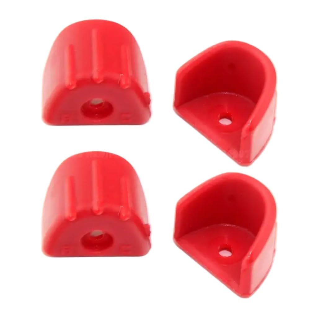 Shock Absorber and Hydraulic Frame Protection Cover Compatible with 1 8 1 10 Scale RC Car Parts Shock Absorption Cap Compatible with Remote Control Vehicles(Red)