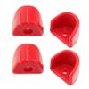 Shock Absorber and Hydraulic Frame Protection Cover Compatible with 1 8 1 10 Scale RC Car Parts Shock Absorption Cap Compatible with Remote Control Vehicles(Red) view 1