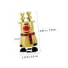 COOLHIYA 5Pcs Christmas Wind-up Santa Claus Snowman Reindeer Penguin Cartoon Clockwork Walking Party Favors Safe Smooth Design Bright Colors view 2