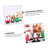 COOLHIYA 5Pcs Christmas Wind-up Santa Claus Snowman Reindeer Penguin Cartoon Clockwork Walking Party Favors Safe Smooth Design Bright Colors view 3