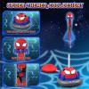 Spider 3-in-1 Rocket Launcher for Kids: 4 Cool Spider Rockets, Ring Toss Game, Musical Jump Toys with Remote Control, Outside Yard Indoor Outdoor Sports Toys for Boys Girls 3 4 5 6 7 8 9 10 Year Old view 2