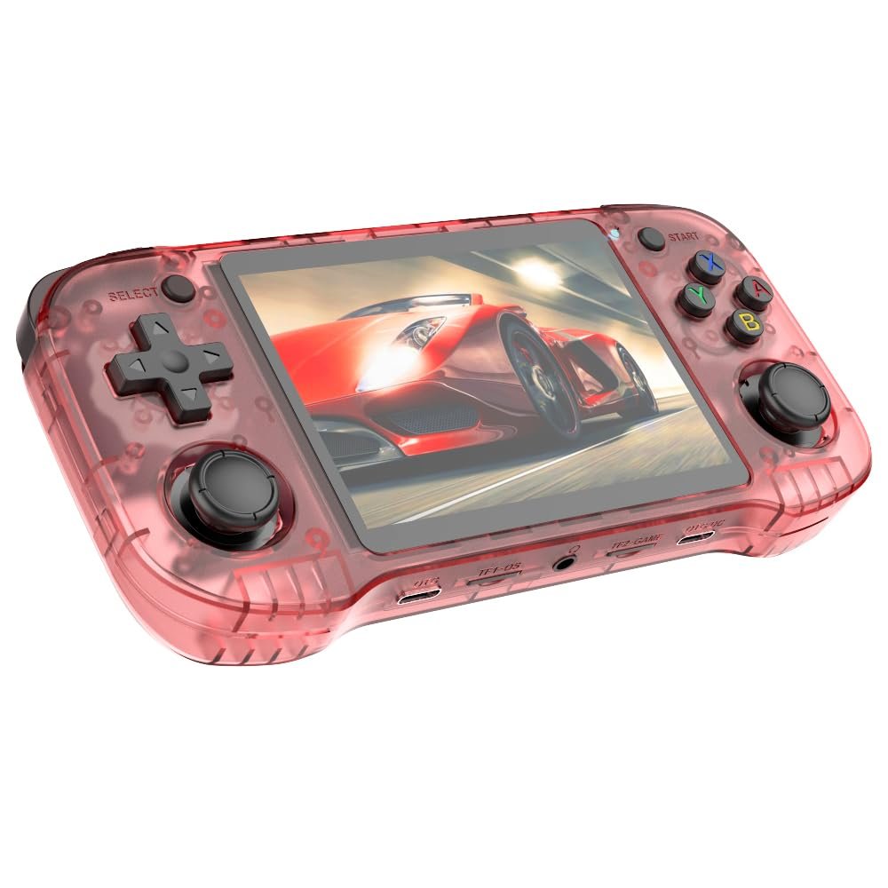 R46H Retro Handheld Game Console - Over 15000 Classic Games, 4.2- Inch IPS Screen, Over 10+Emulators, Rechargeable Portable Pocket Game ConsoleChristmasGift (64G Pink)