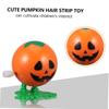 COOLHIYA Halloween Wind-up Pumpkin Bouncy Novelty with Spring Mechanism Jumping Pumpkins for Party Favors and view 4