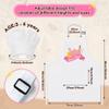 R HORSE Kid Apron and Chef Hat Set 2Pcs Adjustable White Mini Chef Children Kitchen Apron, Dress up Role Play Chef Toy Funny Cooking Baking Painting and Training Kits for Girls Birthday Gift view 2