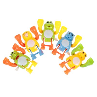 COOLHIYA 5pcs Clockwork Somersault for Wind-up Flip Over Playthings with Adorable Animal Models Enhances Hand-Eye Coordination and Recognition Skills Random Styles