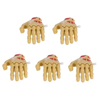 LALADEFIEE 5pcs Halloween Wind Up Ghost Hand Clockwork Creepy Jumping for Adults Rotary and Sliding Motion Novelty Halloween Decorations