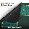 ORIENGEAR Poker Mat 70x35 Inch, 10 Player Poker Table Topper with Non-Slip Rubber Base & Carry Bag, Professional Blackjack Table Top for Texas Holdem, Home Casino Game Nights (Green Design) view 4