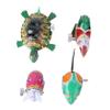COOLHIYA 4Pcs Iron Sheet Clockwork Wind-up Animal Playthings for Energy-Saving Encouraging Crawling Walking view 1