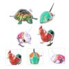COOLHIYA 4Pcs Iron Sheet Clockwork Wind-up Animal Playthings for Energy-Saving Encouraging Crawling Walking view 2