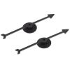 2Pcs Spinner Game Engaging Board Arrow Set Home and School Party Spinners Plastic Craft with Suction Cup Board Games Accessories (Black) view 1