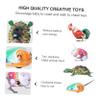 LALADEFIEE 4Pcs Vintage Iron Sheet Clockwork Wind-up Animal Models Creative Playthings for Interaction Educational Fun view 4