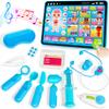 Doctor Kit for Toddlers 3-5 Kids Doctors Play Set with Interactive Learning Tablet Toys for 3 Year Old Boy Girl Pretend Play Toys with Sound & Music Stethoscope Birthday Gift Baby Toddler Toys 2-3 2-4 view 1