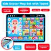 Doctor Kit for Toddlers 3-5 Kids Doctors Play Set with Interactive Learning Tablet Toys for 3 Year Old Boy Girl Pretend Play Toys with Sound & Music Stethoscope Birthday Gift Baby Toddler Toys 2-3 2-4 view 2