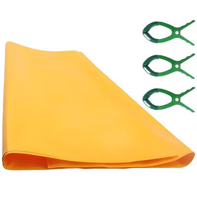 AMUFJJ Resin High Voltage Insulated Blanket, Electrical Safety Protective Mat Dielectric Sheet for Substations/Distribution Rooms, Yellow Insulating Cover(0.4kv-39.4x78.7in(100x200cm))