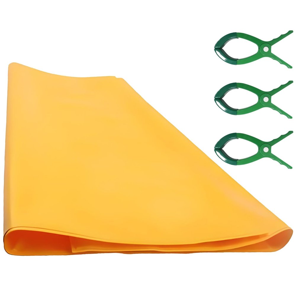 AMUFJJ Resin High Voltage Insulated Blanket, Electrical Safety Protective Mat Dielectric Sheet for Substations/Distribution Rooms, Yellow Insulating Cover(0.4kv-39.4x78.7in(100x200cm))