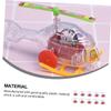 COOLHIYA 10pcs Wind-up Helicopter Plastic Clockwork Playthings for Party Favors Carnival Prizes Bulk Safe Smooth Material Random Color view 4