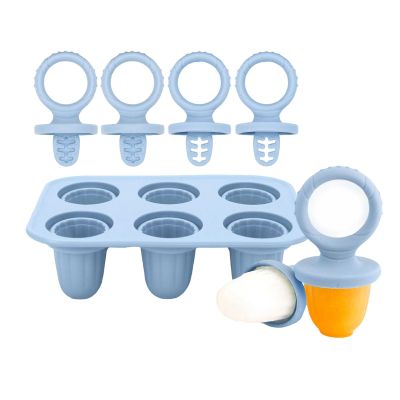 3. Chewable Ice Molds for Infants 6 Cavity Silicone Teether with Safe Edges Iced Treat Maker & Teeth Soother Baby Teething I