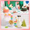 15PCS Desk Goose Outfits 7 Inches, Cute 7 Inch Desk Goose Outfits, Porch Gooses Accessories with 6 Glasses 2 Camera, 7 Necklace, for Desktop Gooses Statues Christmas and Halloween Decorations view 4