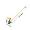 LALADEFIEE Wooden Walker Push Car Safe Lightweight Portable Push Rod Cart for Indoor Outdoor Use Educational Motor Skill Development Gift for Boys view 2