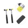 COOLHIYA 2Pcs Steel Hammer Tool for Hand-Eye Coordination and Grip Improvement Safe Polished Surface Mallets for Boys and Multi-Functional Educational view 3