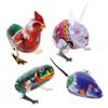 COOLHIYA 4pcs Wind-up Iron Animal Clockwork Rooster for Boys Play Random Color view 1