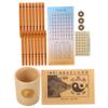 COOLHIYA Traditional Chinese Divination Sticks with Bucket and Book Smooth Polished Fortune Telling Props for Feng Shui Study Accurate Results Compact and Lightweight Kit for Beginners view 1
