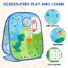 Dinosaur Bean Bag Toss Games Toy, 6 Educational Toddler Games with ABC Learning/Counting & Math/Motor Skills & Coordination, Fun Outdoor Games Toys Gifts for Kids Age 3 4 5 6 7 8 Year Old view 4