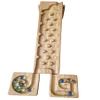 Wooden Marble Run Track Race Machine Set Maze Board Ball Run Montessori STEM Toy Gift for Kids Course Winding Roller Track Game Educational Construction Toy Gift for Kids (Rocks) view 1
