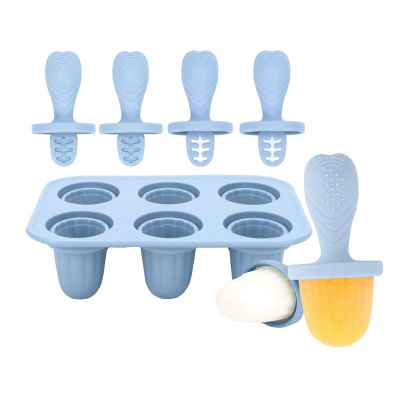 3. Chewable Ice Molds for Infants 6 Cavity Silicone Teether with Safe Edges Iced Treat Maker & Teeth Soother Baby Teething I