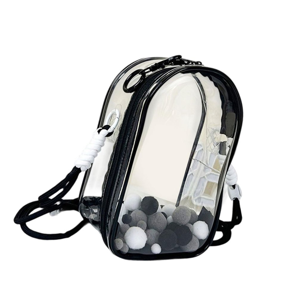 BUBEFSKD 18cm Crossbody Shoulder Bag With Removable Adjustable Strap Clear Storage Pocket Water PVC Organiser Pounches Child